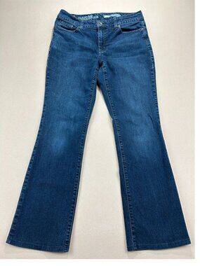 DKNY Jeans Women's Size 10 Blue Denim Mid Rise Madison Bootcut Stretch